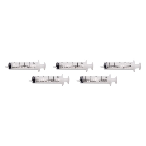Terumo Syringe NN 20mL LS 50 Pack Bundle of 5
