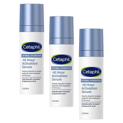 Cetaphil Optimal Hydration 48 Hour Activation Serum 30mL Pack of 3