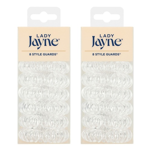 Lady Jayne Style Guards Clear Kink Free Spirals 8 Pack Bundle of 2