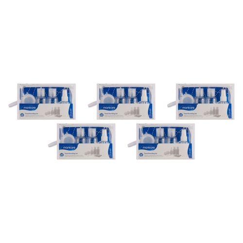 Manicare Travel Boarding Set 6 Pack Bundle of 5