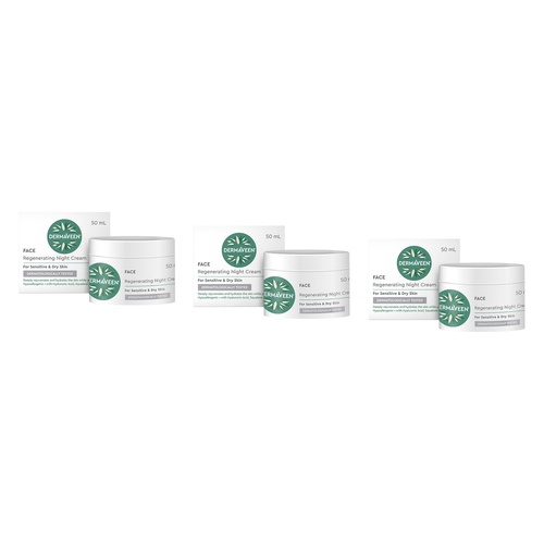 DermaVeen Regenerating Night Cream 50mL Pack of 3