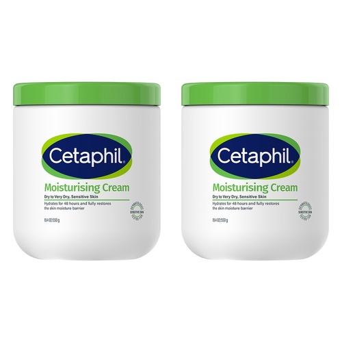 Cetaphil Moisturising Cream 550g Pack of 2