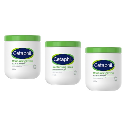 Cetaphil Moisturising Cream 550g Pack of 3
