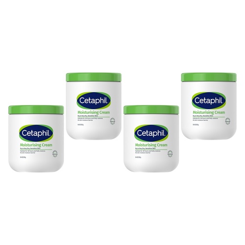 Cetaphil Moisturising Cream 550g Pack of 4