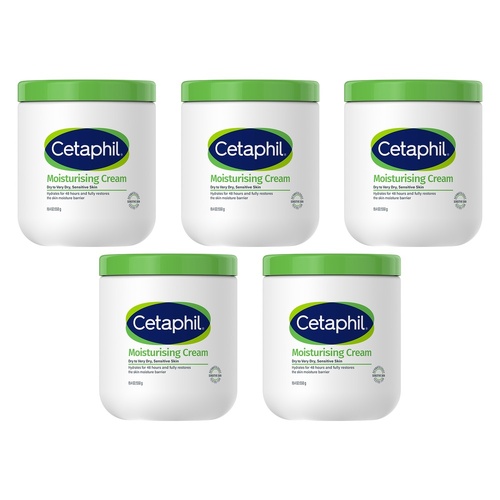 Cetaphil Moisturising Cream 550g Pack of 5