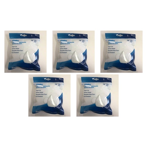 MG KN95 Face Masks 5 Pack Bundle of 5