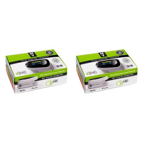MY Pulse Oximeter Fingertip Pack of 2