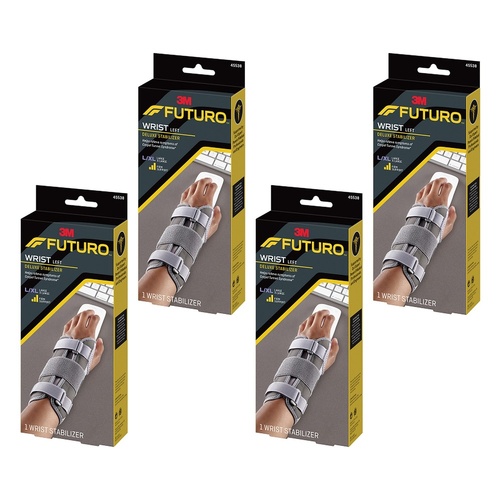 Futuro Deluxe Wrist Stabiliser Left Large/X-Large Pack of 4