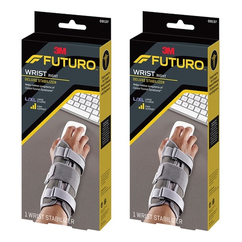 Futuro Deluxe Wrist Stabiliser Right Large/X-Large Pack of 2