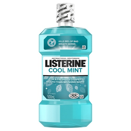 Listerine Coolmint Antibacterial Mouthwash 500mL