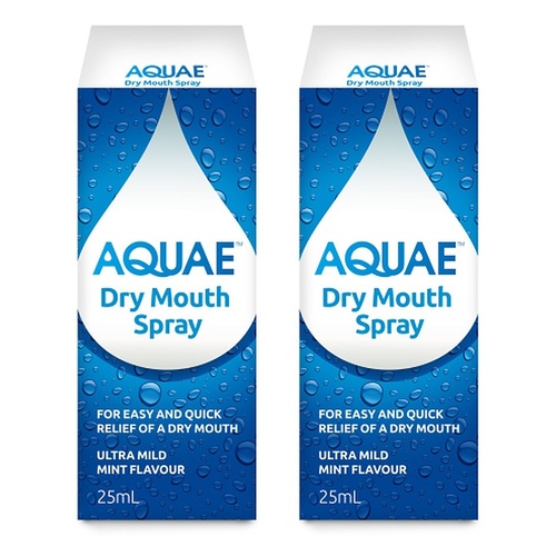 Aquae Dry Mouth Spray 25mL Pack of 2