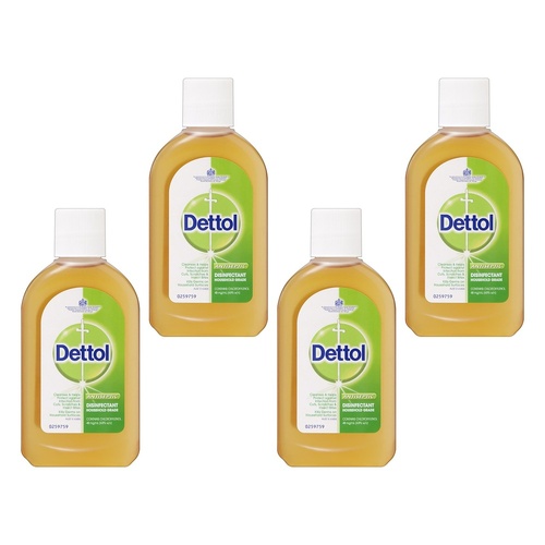 Dettol Antiseptic Disinfectant 250mL Pack of 4