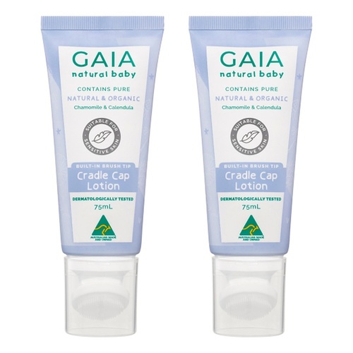 GAIA Natural Baby Cradle Cap Lotion 75mL Pack of 2
