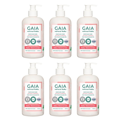 GAIA Natural Baby Moisturiser 500mL Pack of 6
