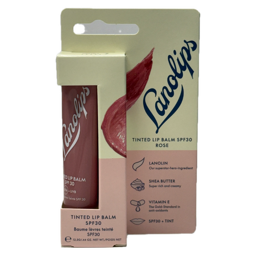 Lanolips Tinted Lip Balm SPF 30 Rose 12.5g Hydrating Lip Care