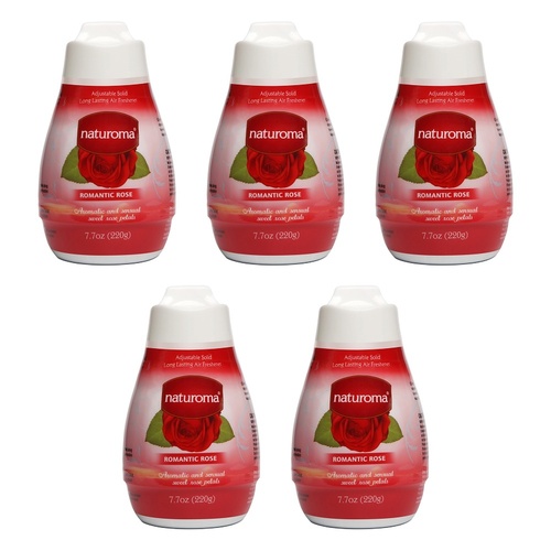 Naturoma Air Freshener Solid Gel Romantic Rose 220g Pack of 5