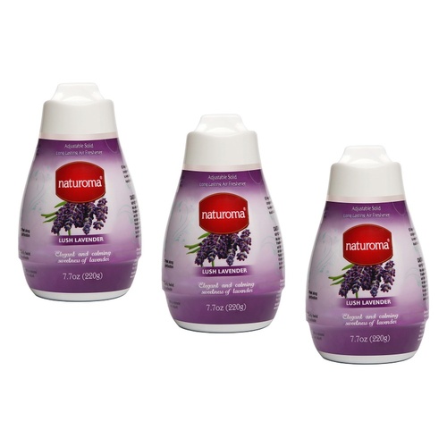 Naturoma Air Freshener Solid Gel Lush Lavender 220g Pack of 3