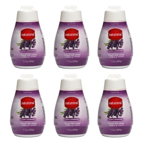 Naturoma Air Freshener Solid Gel Lush Lavender 220g Pack of 6