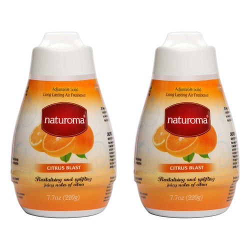 Naturoma Air Freshener Solid Gel Citrus Blast 220g Pack of 2