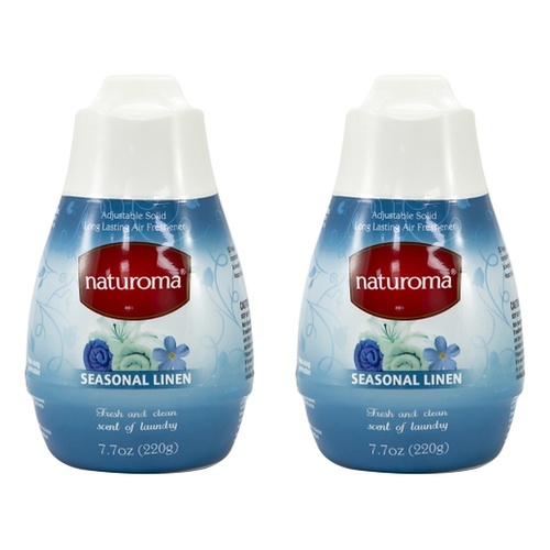 Naturoma Air Freshener Solid Gel Seasonal Linen 220g Pack of 2