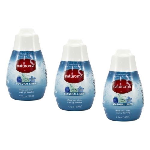 Naturoma Air Freshener Solid Gel Seasonal Linen 220g Pack of 3