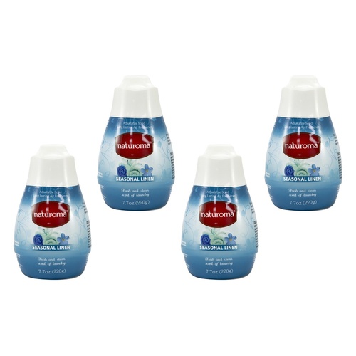Naturoma Air Freshener Solid Gel Seasonal Linen 220g Pack of 4