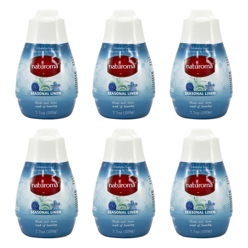 Naturoma Air Freshener Solid Gel Seasonal Linen 220g Pack of 6
