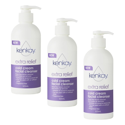 Kenkay Extra Relief Facial Cleanser 325mL Pack of 3