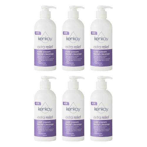 Kenkay Extra Relief Facial Cleanser 325mL Pack of 6