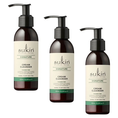Sukin Cream Cleanser 125mL Pack of 3
