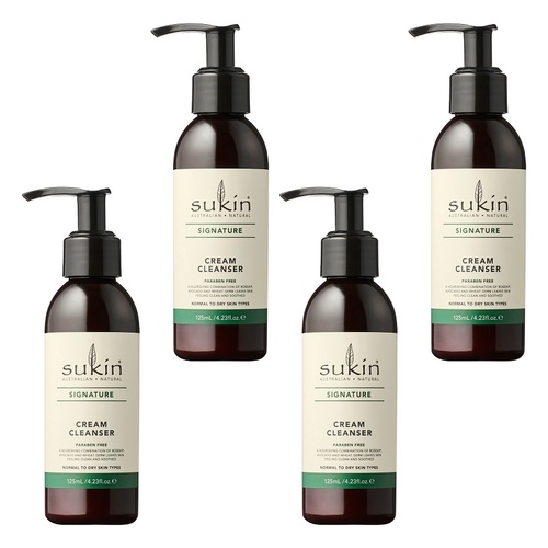 Sukin Cream Cleanser 125mL Pack of 4