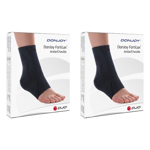 Donjoy Fortilax Elastic Ankle Support Medium Pack of 2
