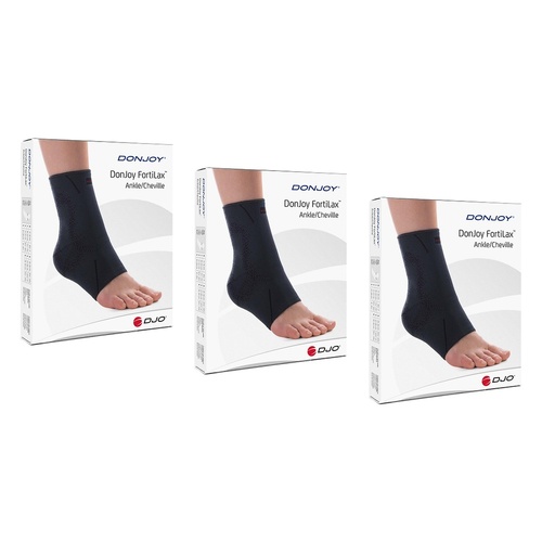 Donjoy Fortilax Elastic Ankle Support Medium Pack of 3