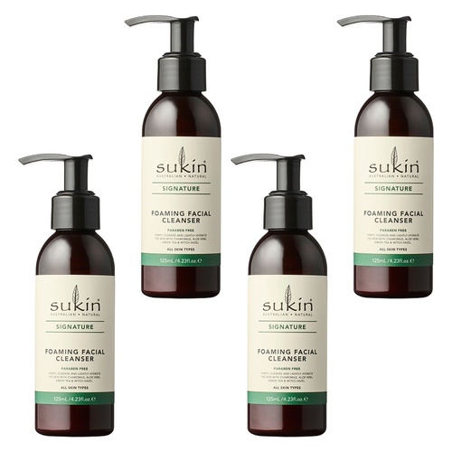 Sukin Foaming Facial Cleanser 125mL Pack of 4