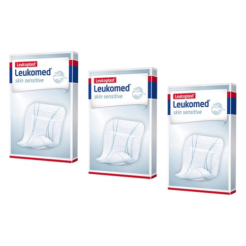Leuko Leukomed Island Dressings Sterile Post-Op 8x10cm 5 Pack Bundle of 3