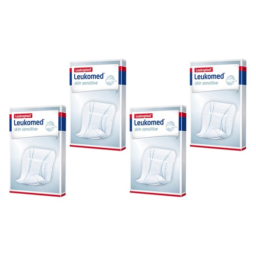 Leuko Leukomed Island Dressings Sterile Post-Op 8x10cm 5 Pack Bundle of 4