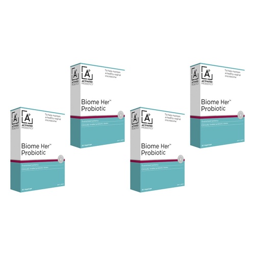 Activated Probiotics Biome Her 30 Capsules Pack of 4