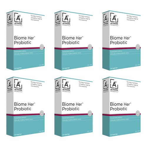 Activated Probiotics Biome Her 30 Capsules Pack of 6