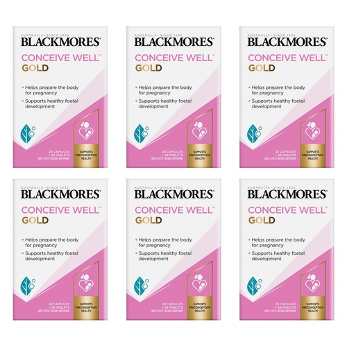 Blackmores Conceive Well Gold 56 Tablets Pack of 6