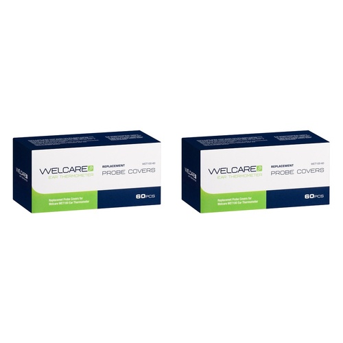 Omron Welcare Ear Thermometer Probe Covers 60 Pack Bundle of 2