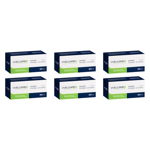 Omron Welcare Ear Thermometer Probe Covers 60 Pack Bundle of 6