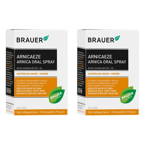 Brauer Arnicaeze Arnica Oral Spray 20mL Pack of 2
