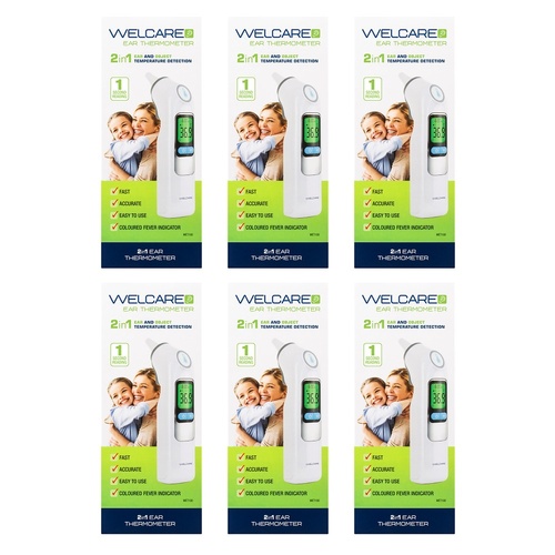 Welcare 2 in 1 Ear Thermometer Pack of 6