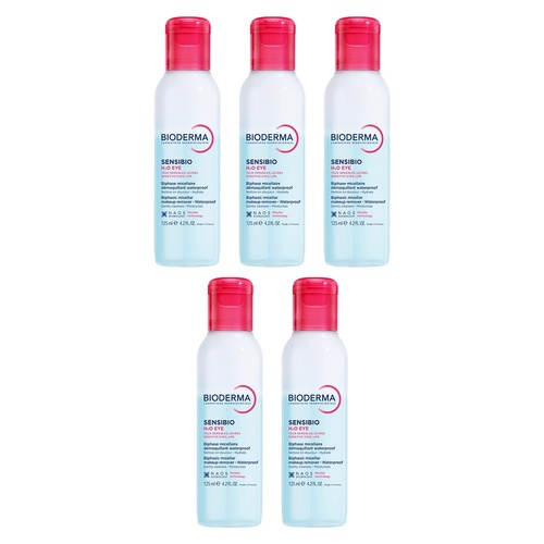 Bioderma Sensibio H2O Eye Biphase Micellar Waterproof Makeup Remover Pack of 5