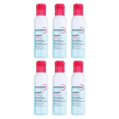 Bioderma Sensibio H2O Eye Biphase Micellar Waterproof Makeup Remover Pack of 6