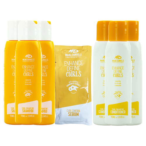 Marc Daniels Trio Pack Curls 270ml Shampoo & Conditioner + 150ml Leave In Curl Control Serum