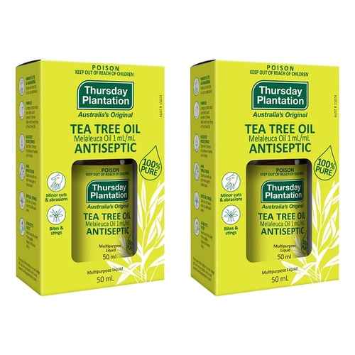 Thursday Plantation Tea Tree Oil 50mL Pack of 2