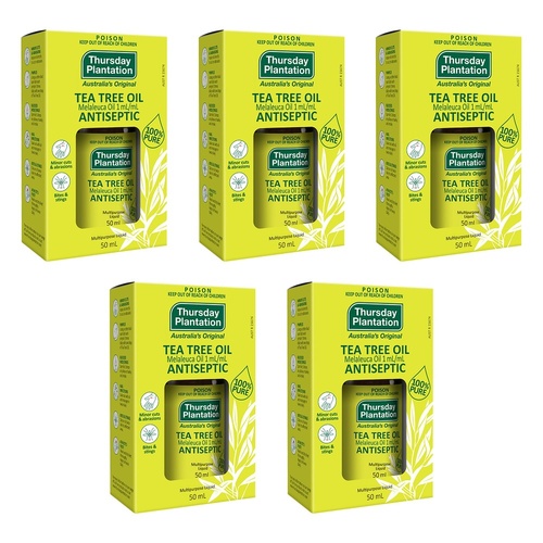 Thursday Plantation Tea Tree Oil 50mL Pack of 5