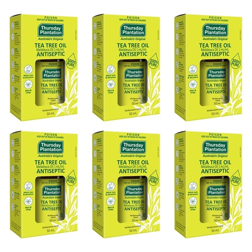 Thursday Plantation Tea Tree Oil 50mL Pack of 6