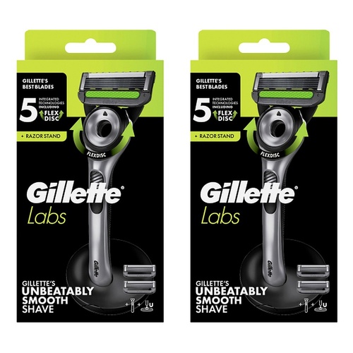 Gillette Labs Razor with Exfoliating Bar Pack of 2